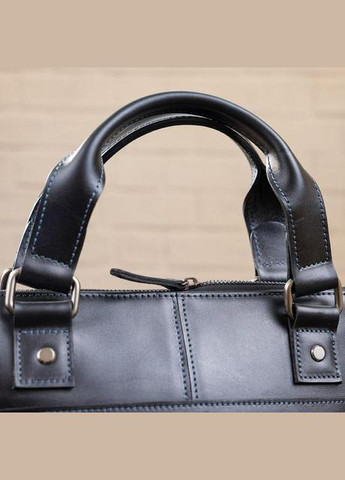 Сумка мужская через плечо кожаная портфель для документов А4 планшет в дорогу для телефона Черный 34349 Shvigel (331862424)