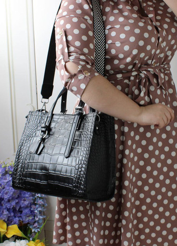 Сумка шкіряна з тисненням крокодил Vishnya (335707797)
