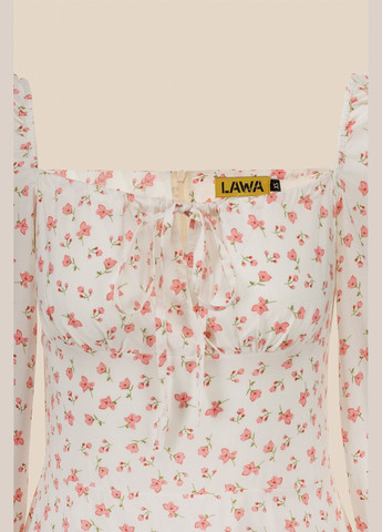 Молочное повседневный платье с узором женское wtc02380 молочно-розовый shop (2000990675866) LAWA