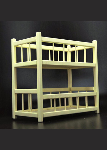 Кровать для кукол из дерева Золушка лимонад (КРТ-000351) No Brand (328605526)