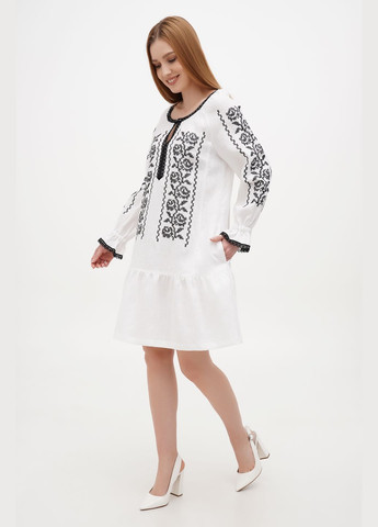 Белое платье славена, голубой, р.42, код 0325/42/1305 ГАЛЕРЕЯ ЛЬОНУ