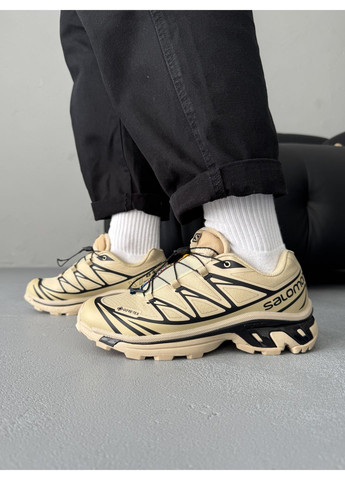 КРОСІВКИ ЖІНОЧІ SALOMON XT-6 BEIGE GORE-TEX САЛОМОН XT-6 No Brand бежеві демісезони (367174922)