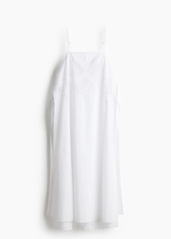 Белое кэжуал платье H&M с орнаментом