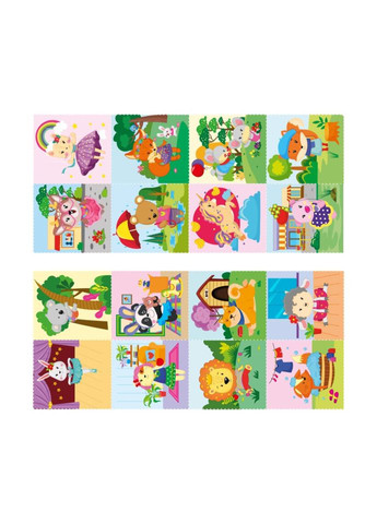 Дитяча розмальовка "Милі улюбленці" РМ-68-03, 16 наліпок Апельсин (343274929)