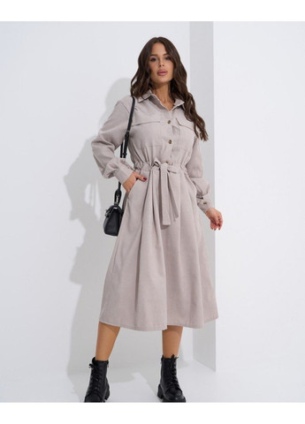 Сіра повсякденний сукні sa-561 сірий ISSA PLUS