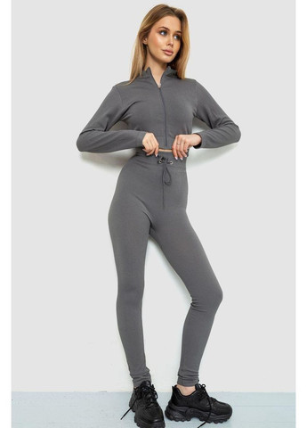 Костюм жіночий у рубчик, колір світло, 244R14302 Ager (362913141)