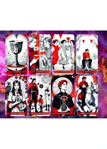 Карты Красно-Черное Таро - Red and Black Tarot (386661051)
