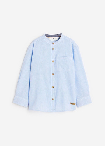 Голубой повседневный рубашка в полоску H&M