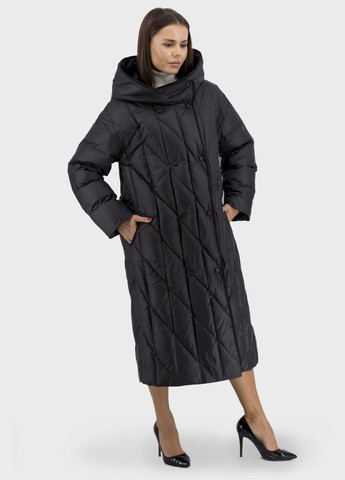 Чорний демісезонний Пуховик Basic