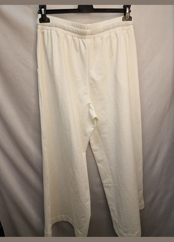 Брюки женские белые трикотажные укороченные широкие Modna KAZKA MKKS204-1 KAPTSOVA (336933451)