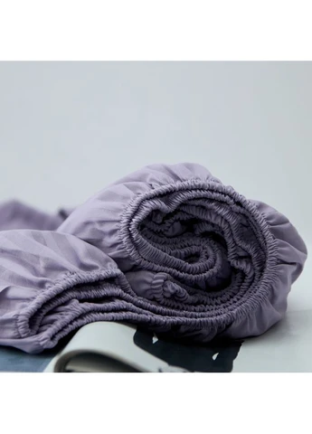 Простирадло на резинці Satin Stripe 120х190х10 см (MS-850004747) Moon&Star Lavender Gray (386595680)
