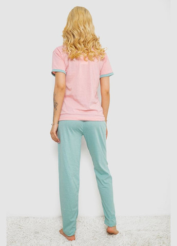 Розовая пижама женская с принтом Ager 243R30022