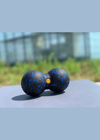 Масажний м'яч подвійний EPP DuoBall 08 Black/Blue 4FIZJO 4fj1318 (275653958)
