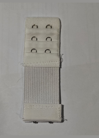 Удлинитель-расширитель спинки бюстгальтера с резинкой до 9 см на 2 крючка Белый No Brand (307364858)