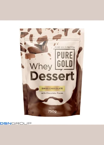 Сироватковий протеїн Whey Dessert 750 г (swiss chocolate) Pure Gold Protein (348138990)
