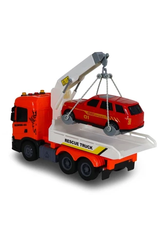 Игровой набор Эвакуатор Scania с машинкой TechnoDrive 25 см со звуком Черный No Brand (398204594)
