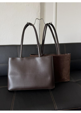 Сумка женская стильная из гладкой экокожи с подкладкой большая помещается ноутбук JUGO XENIA 33-25 (353849292)