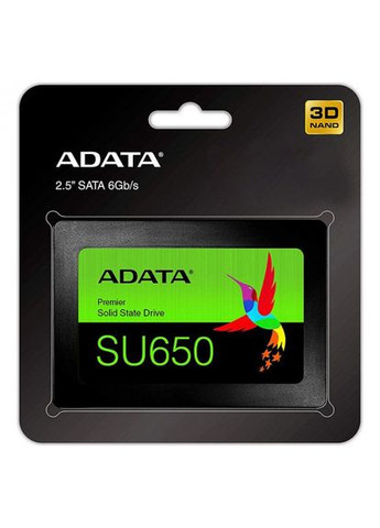 SSD накопитель 240GB SU650 SATA 3D TLC (ASU650SS-240GT-R) ADATA (323107069)