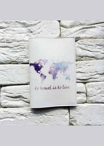 Обложка для паспорта To travel is to live No Brand (301083529)