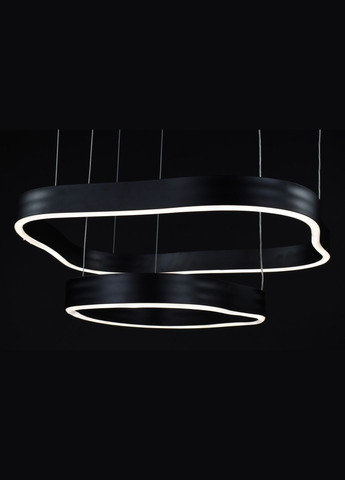 Люстра світлодіодна підвісна LED світильник для квартири на стелю лед 28138 Чорний 15-170х53х56 см. Sunnysky (364494673)