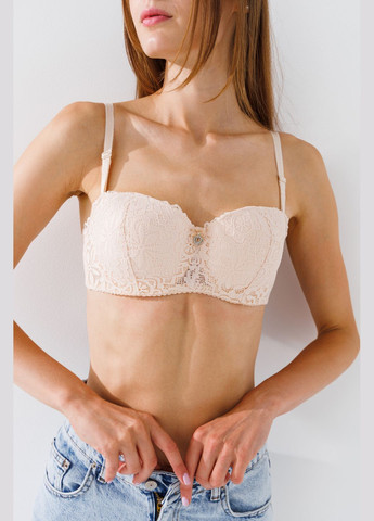 Бежевий бюстгальтер 5191 (2000990649256a) shop (2000990649256) Donafen нейлон, еластан