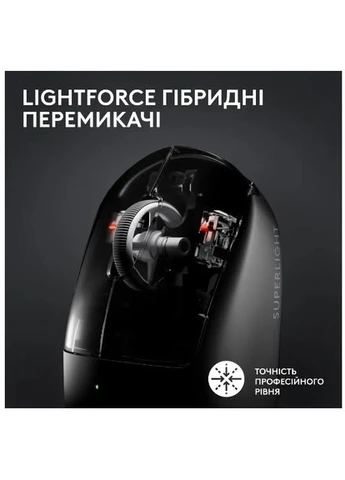 Миша Pro X Superlight 2 Lightspeed Black (910-006630) Logitech (296808254)