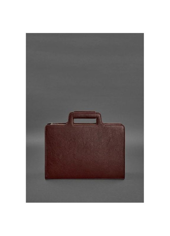 Сумка женская кожаная через плечо для ноутбука и документов бордовая BlankNote (302008030)