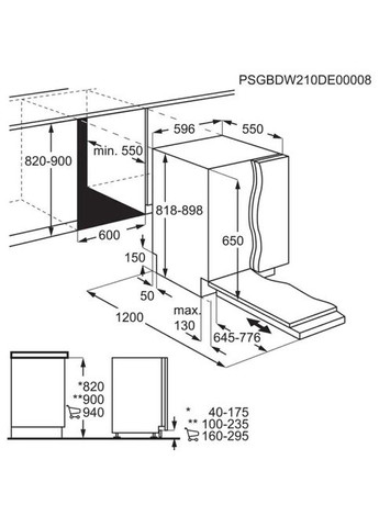 Посудомийна машина EES48200L Electrolux (314932010)