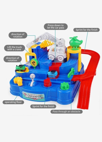 Дитячий ігровий паркінг Т901А 4 кнопки 2 машинки і вертоліт Fun Game (327217339)