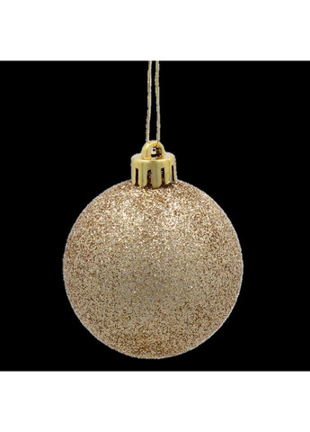 Елочные пластиковые шарики комплект 20шт, Ø 5см, золотистые Chomik (367114083)