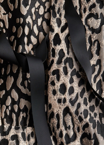 Светло-бежевое праздничный платье H&M леопардовый