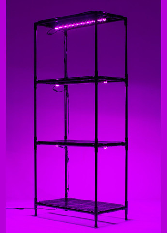 Підставка для квітів, Полиця стелаж для рослин з вбудованим фіто світлом Lima 60 Bicolor Metaplant (300854245)