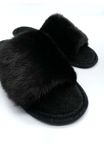 Черные домашние тапочки Family Story