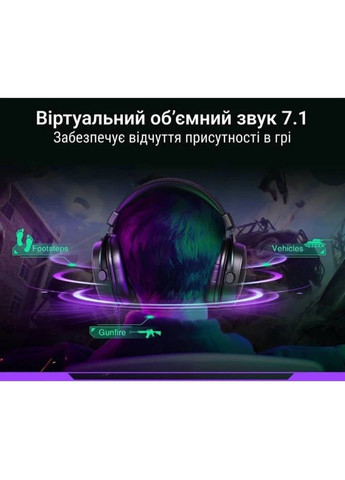 Навушники ігрові дротові H9 Гарнітура геймерська чорна Fifine (370613541)