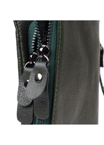 Зручний гаманець для жінок з ременем з натуральної шкіри 23104 Зелений st leather (330359596)