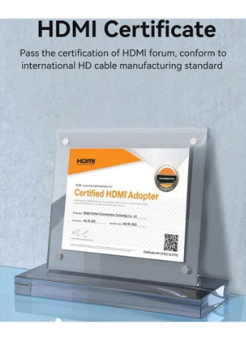 Кабель HDMI M - M, 5.0 м, V2.0, 4K 60Гц, Aluminum Alloy Blue Vention (397091763)