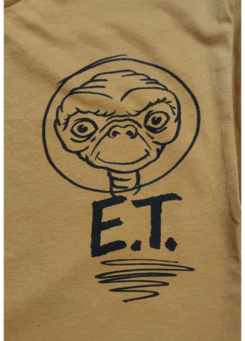 Горчичный демисезонный лонгслив George с рисунком