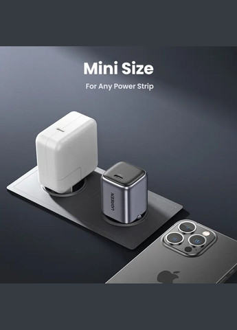 Мережевий зарядний пристрій 20W Charger EU (UGR-90664) Ugreen CD318 Nexode mini (340278074)