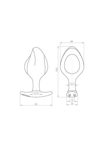 Силиконовая анальная пробка Mystim Rocking Force L для электростимулятора, диаметр 4,7 см No Brand (366879289)