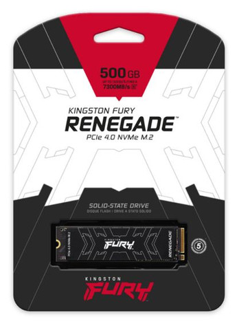 SSD накопитель Fury Renegade PCIe 4.0 NVMe M.2 500GB Kingston (278365763)