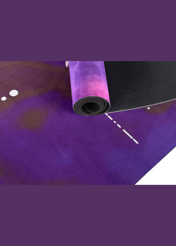 Килимок для йоги BlueMoon (замша-каучук) фіолетовий EasyFit (345712615)