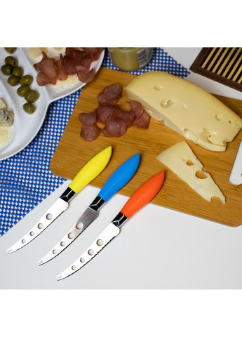 Нож для сыра с пластиковой ручкой L 21.5 см лезвие 11 см Kitchen Master (291398612)