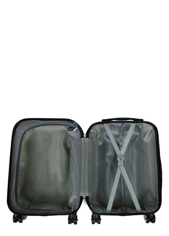 Чемодан Малый (S) Поликарбонат под Ручную кладь Worldline Airteх 809 Zebra 44 л 54х39х23 см Разноцветный AIRTEX (298285294)