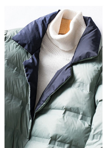 Блакитна демісезонна жіноча демісезонна пухова куртка темно-синій Forza Viva