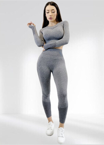 Костюм для фітнесу жіночий лосини пуш ап та топ LILAFIT (307923244)