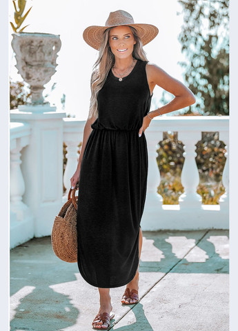 Чорна повсякденний плаття, сукня CUPSHE однотонна