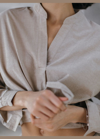 Бежева піжама жіноча з вареної бавовни almond s Leglo