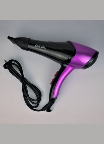 Фен GM-1766 2.6кВт АС, женский фен для волос, электрофен для волос. Цвет: фиолетовый Gemei (364665621)