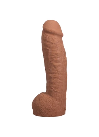 Фалоімітатор величезний реалістичний на знімній присосці The Realistic Cock ULTRASKYN 12 Inch Caramel Doc Johnson (400737397)
