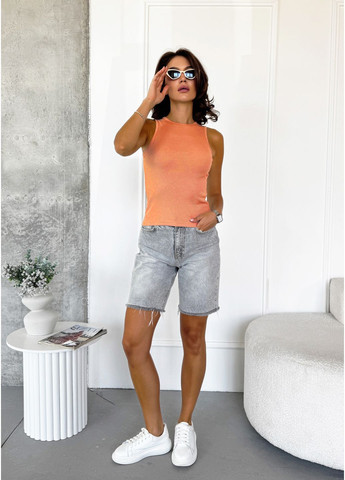 Женская майка из трикотажа-рубчика InFashion — 360806108